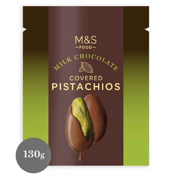 Marks & Spencer Milk Chocolate Covered Pistachios
