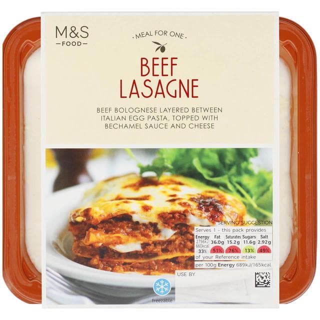 Marks & Spencer Beef Lasagne (tiefgekühlt)