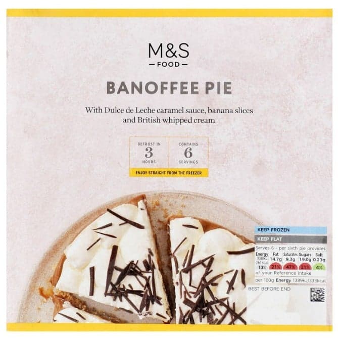 Marks & Spencer Banoffee Pie (tiefgekühlt)