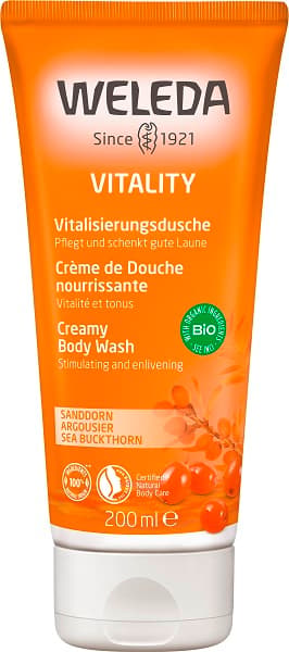 Weleda Vitality Vitalising Shower Gel Sea Buckthorn