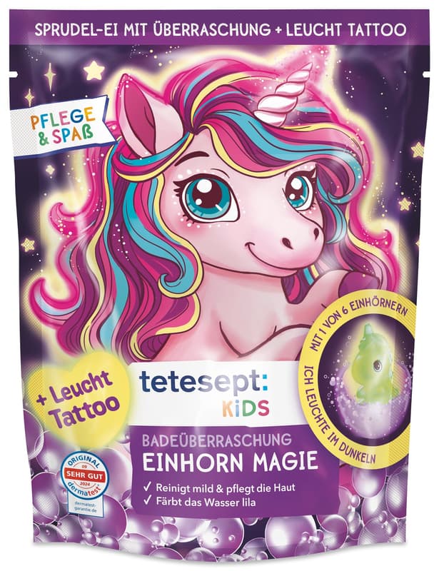 Tetesept Kids Badeüberraschung Einhorn Magie 