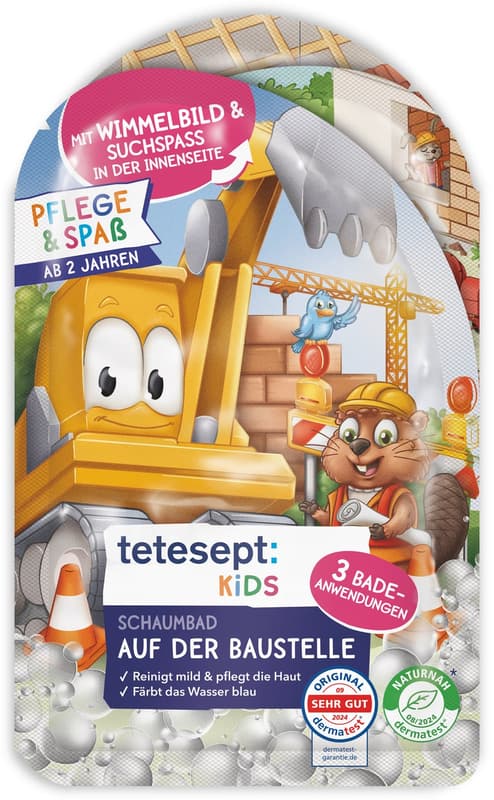 Tetesept Kids Schaumbad Wimmel Baustelle 