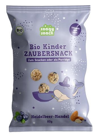 Snagy Snack BIO Kinder Zaubersnack Heidelbeer - Mandel