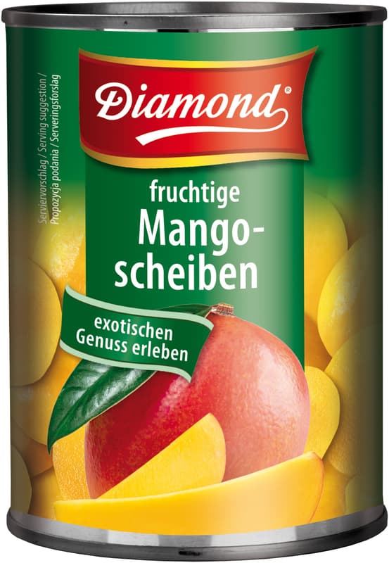 Diamond Mangofrüchte in Scheiben
