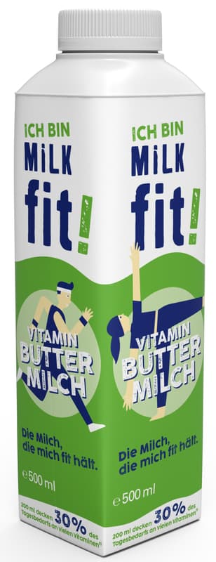 MILK fit Vitamin Buttermilch 1%