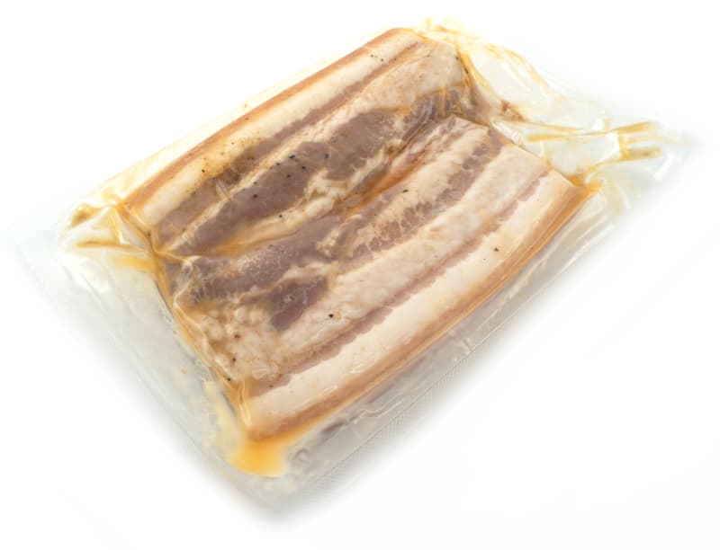 Marinated pork belly sous vide