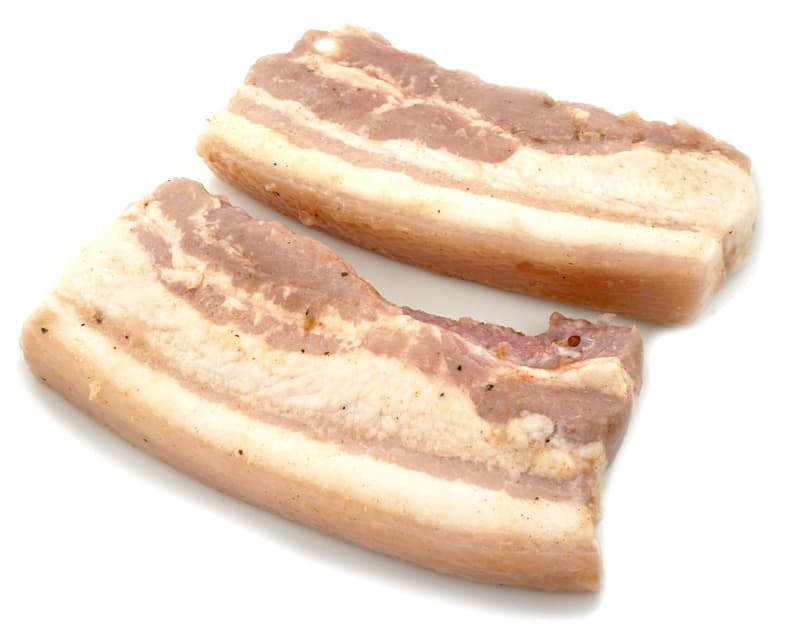 Marinated pork belly sous vide