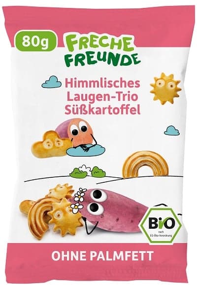 Freche Freunde BIO Himmlisches Laugen-Trio Süßkartoffel 