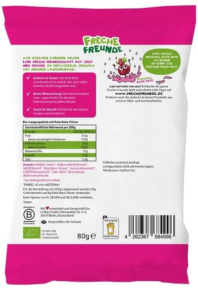 Freche Freunde BIO Lye Snack Beetroot