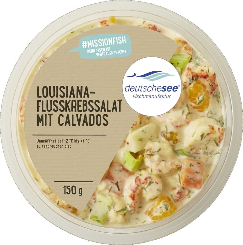Deutsche See Crayfish salad calvados