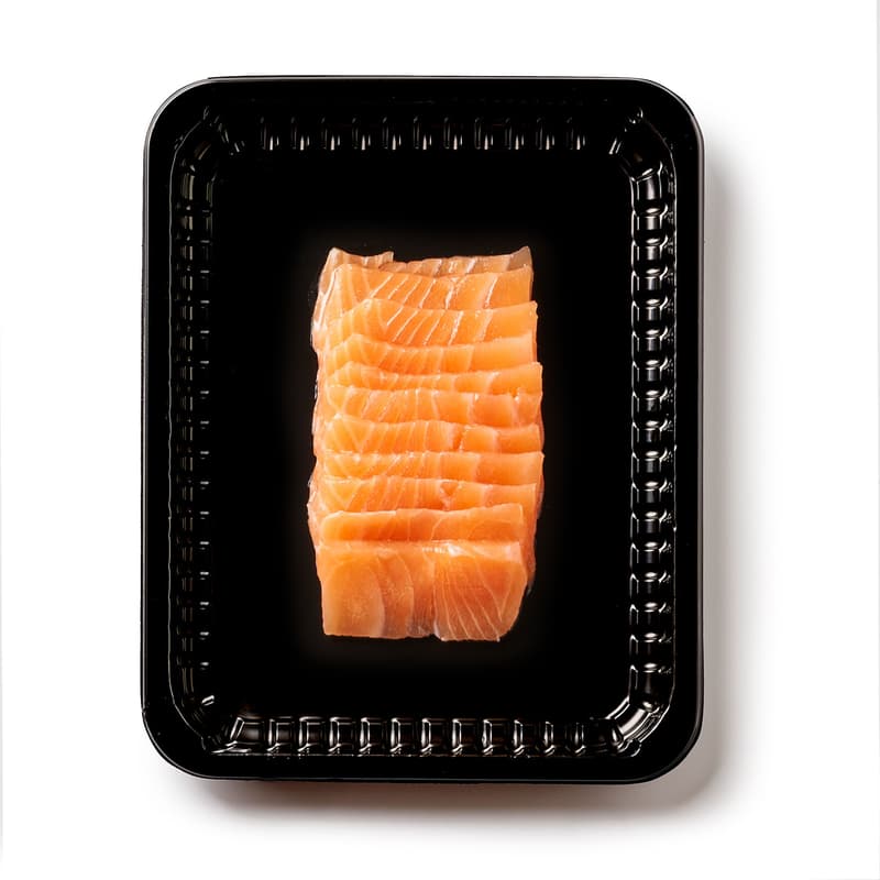 Oceans Lachs Sashimi geschnitten