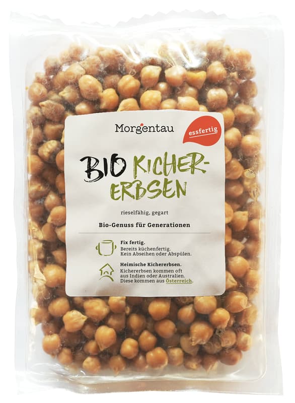 Organic chickpeas, cooked