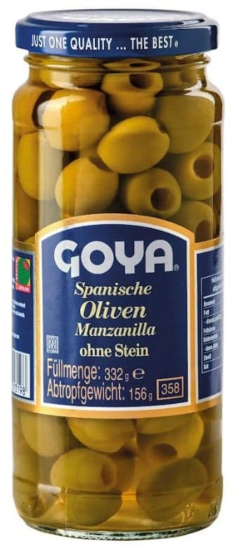 Goya Manzanilla Oliven grün ohne Stein