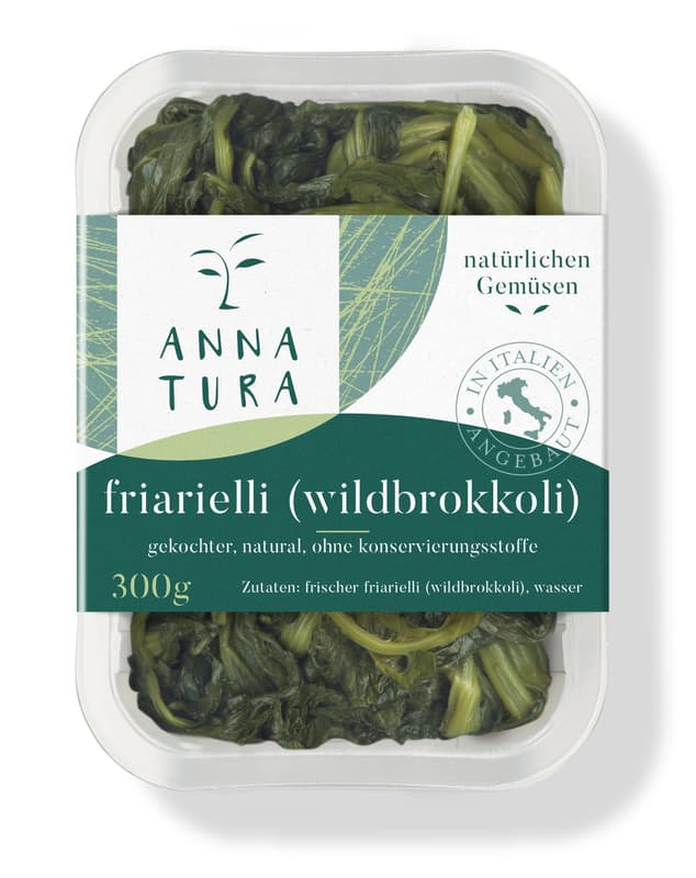 Roman wild broccoli pre-cooked