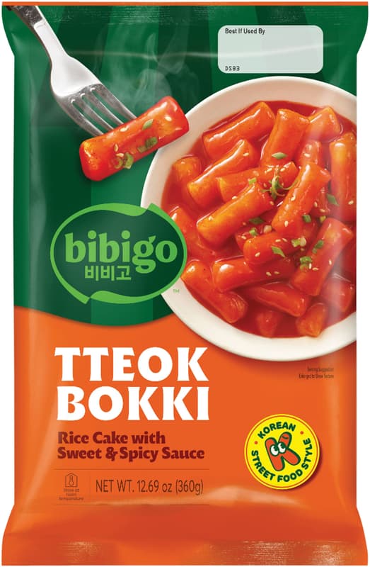 Bibigo Tteokbokki, Reiskuchen mit Sweet & Spicy Sauce