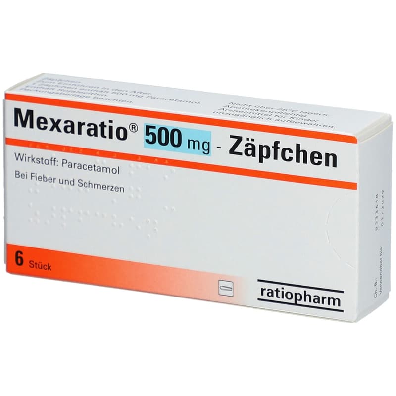 Mexaratio 500 mg  Zäpfchen