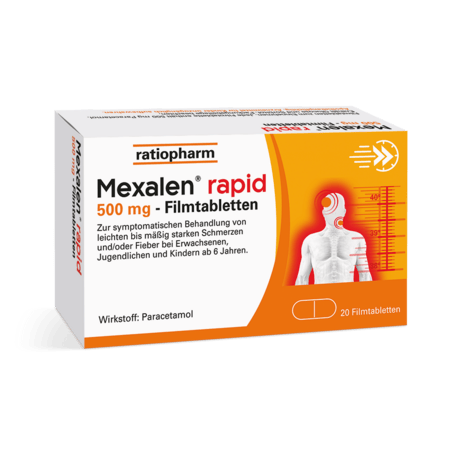 Mexalen rapid 500 mg - Tabletten 