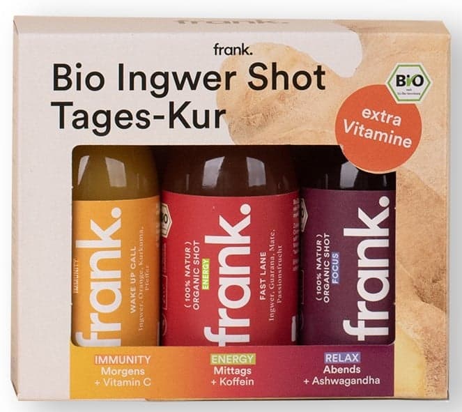 frank. BIO Ingwer Shot Tages-Kur