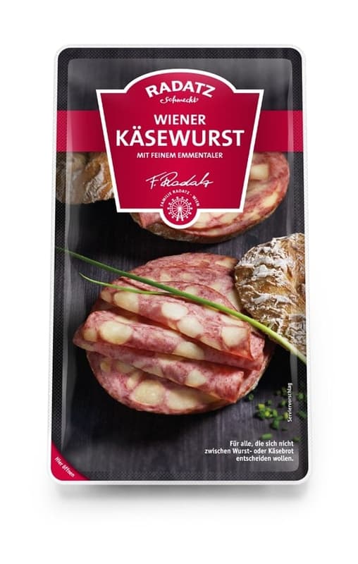 Radatz Käsewurst geschnitten