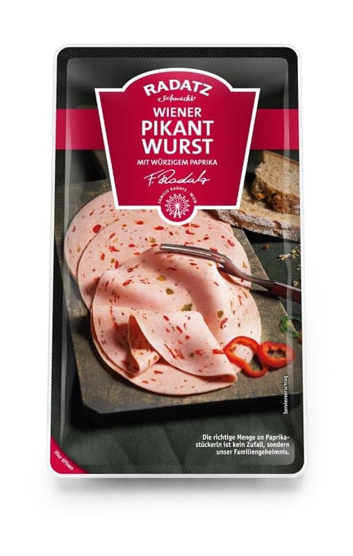 Radatz Pikantwurst geschnitten