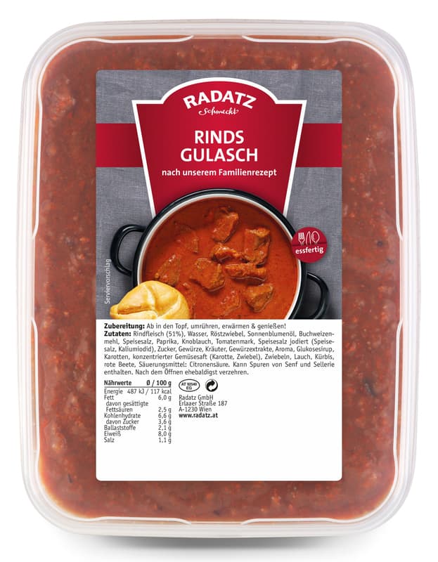 Radatz Rindsgulasch