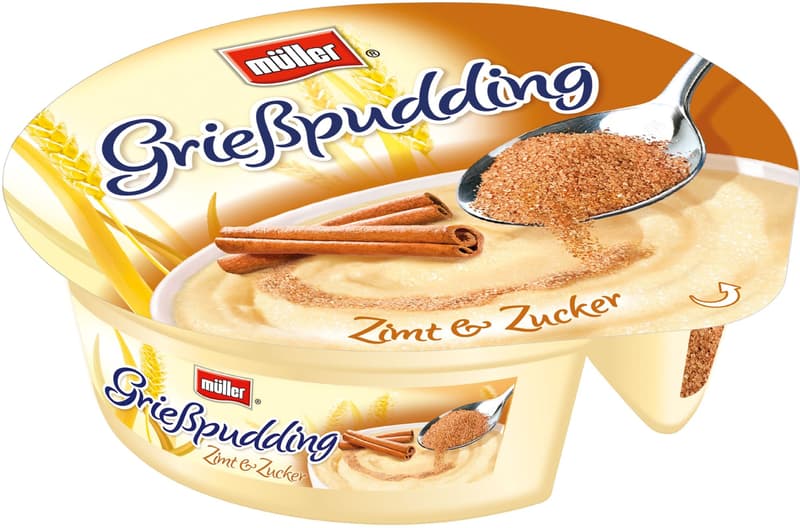 Müller Grießpuding Zimt Zucker