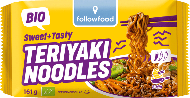 followfood BIO Sweet & Tasty Teriyaki Noodles vegan