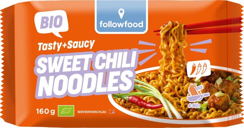 followfood BIO Tasty & Saucy Sweet Chili Noodles vegan