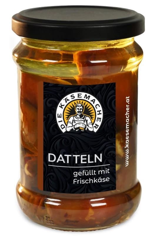 Die Käsemacher Datteln gefüllt mit Frischkäse