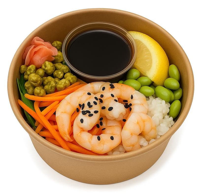 Yuu´n mee Garnelen Hawaii Bowl
