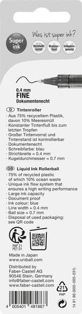 Faber-Castell Tintenroller UB EYE DESIGN blau