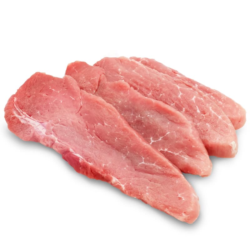 Schweine Schnitzel aus der Schale
