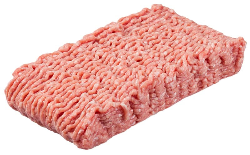 Minced pork with additives
