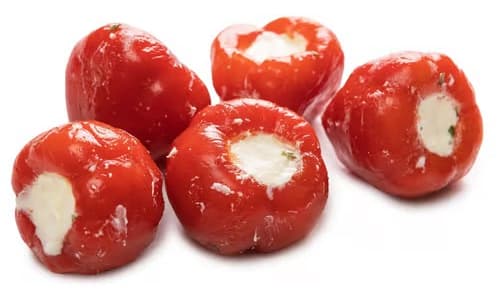 Pappudia cherry peppers stuffed with cheese