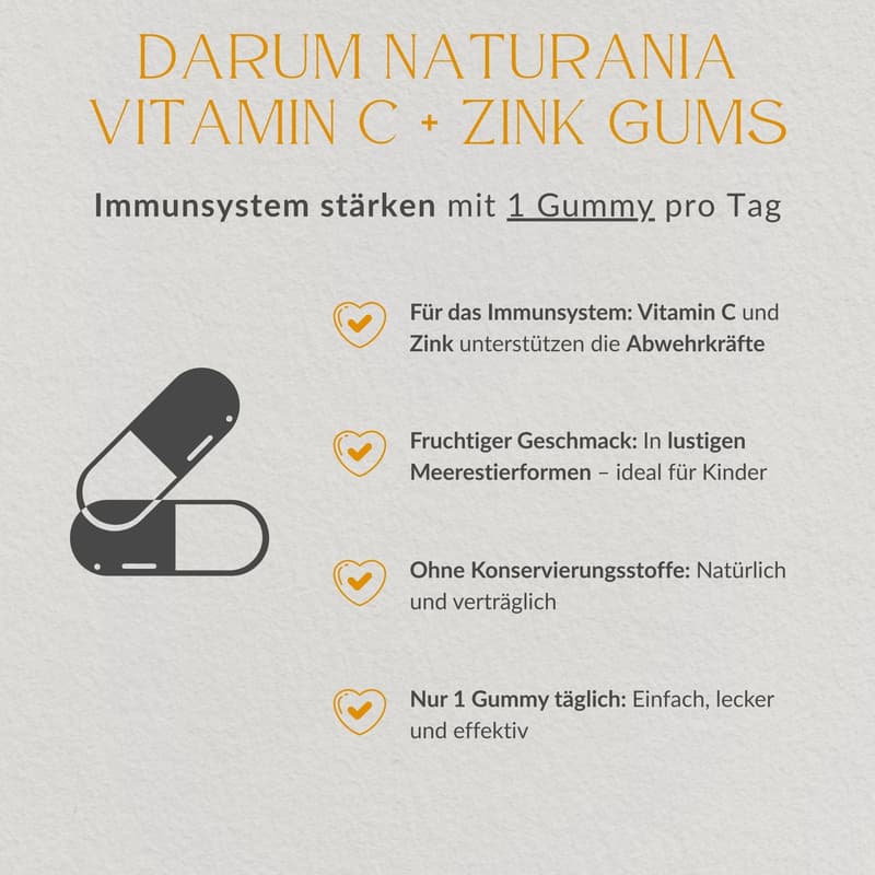 Naturania Vitamin C+Zink Gummies