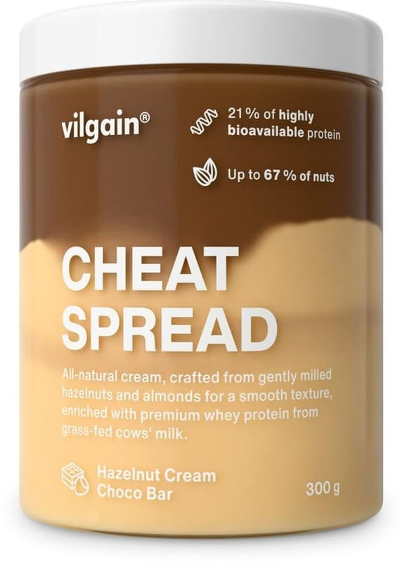 Vilgain Cheat Spread Schokoriegel mit Haselnusscreme