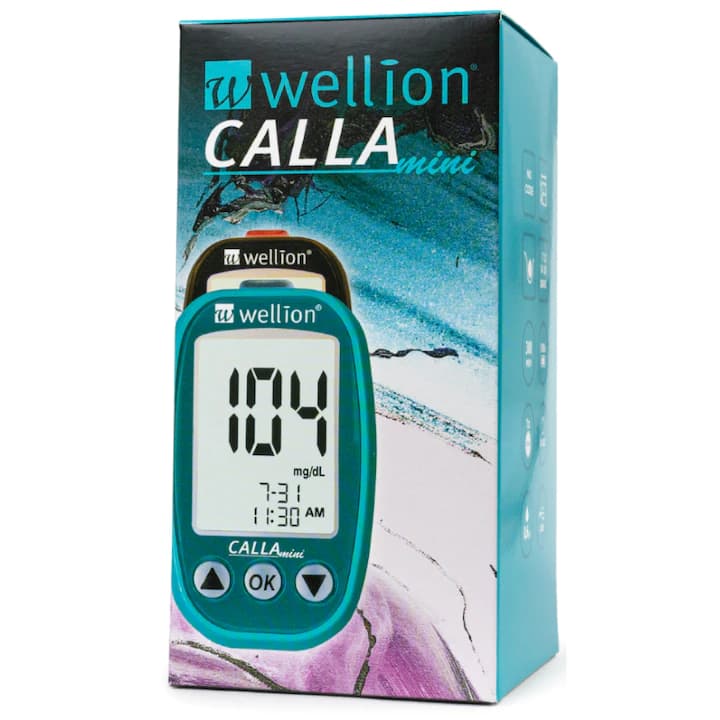 Wellion Calla Mini Blutzuckermessgerät petrol