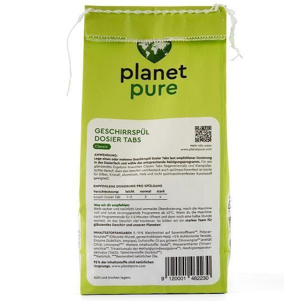 Planet Pure Dishwashing Dosing Tabs