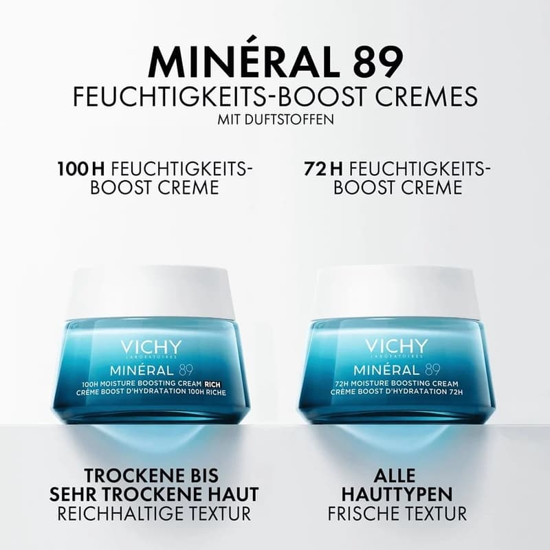 VICHY Mineral 89 100h-Feuchtigkeits-Boost Creme mit Duft