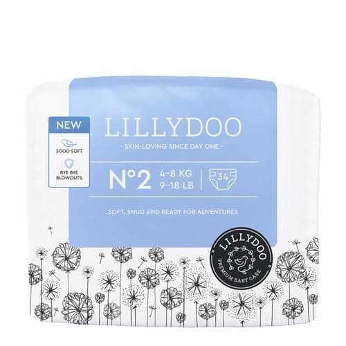 LILLYDOO Windeln Größe 2, 4-8 kg, 34 Stück