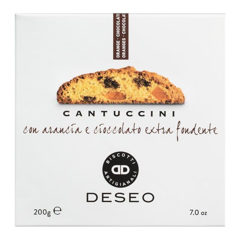 Deseo Cantuccini con Arancia Candita e Cioccolato
