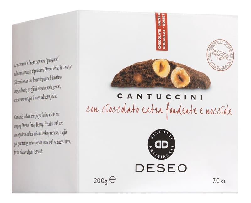 Deseo Cantuccini con Nocciole e Cioccolato Fondente