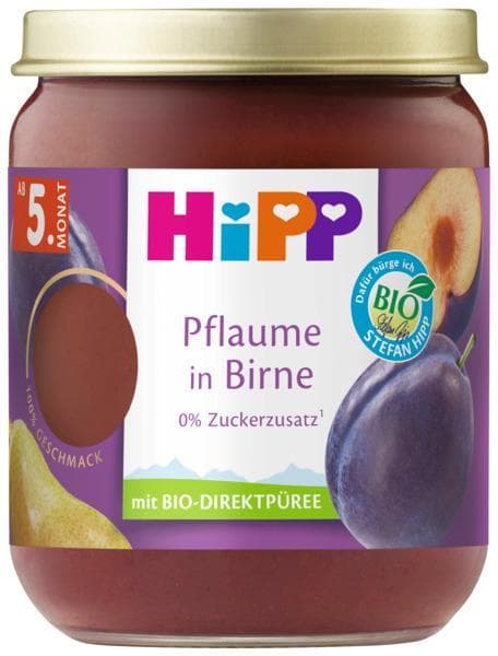 HiPP BIO Früchte Pflaume in Birne, ab dem 5. Monat