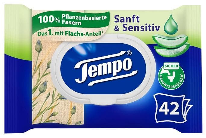 Tempo Feuchtes Toilettenpapier sanft & sensitiv