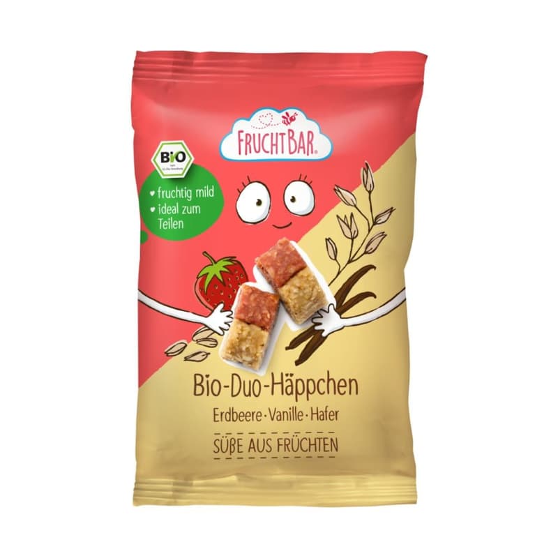FruchtBar BIO Duo-Häppchen Erdbeere & Vanille