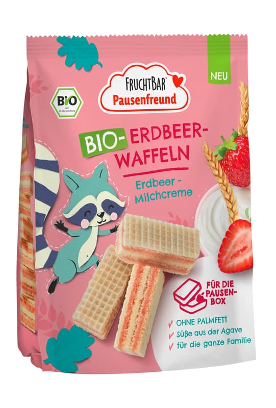 FruchtBar BIO Erdbeer-Waffeln