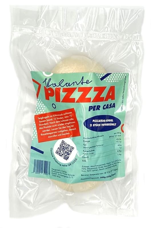 Volante PIZZZA per casa frischer Pizzateig  (tiefgekühlt)