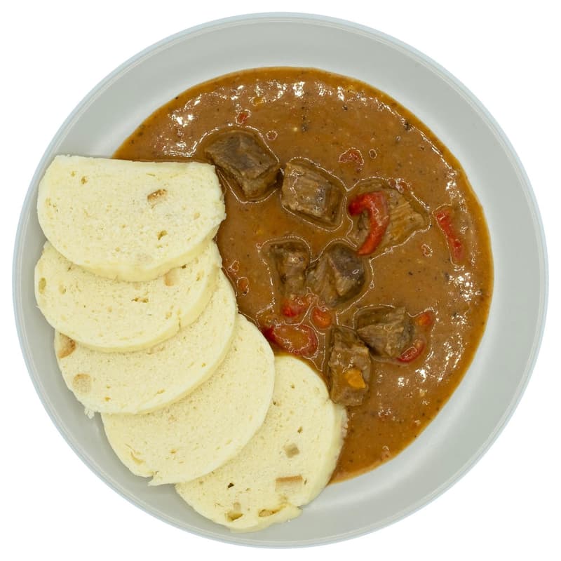 Pappudia Ungarisches Gulasch mit Knödel