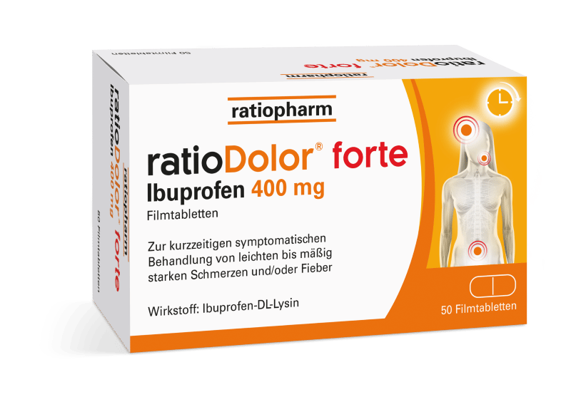 ratioDolor Ibuprofen 400 mg Filmtabletten