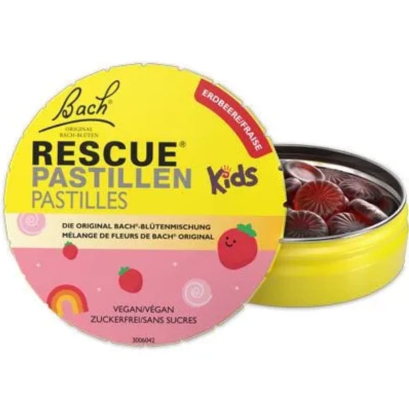 Rescue Bachblüten Pastillen Erdbeere Kids